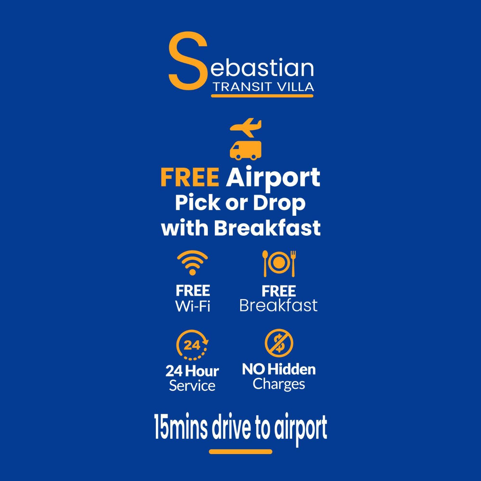 Sebastian Transit Villa With Free Shuttle Service To Airport Kotugoda Exterior foto
